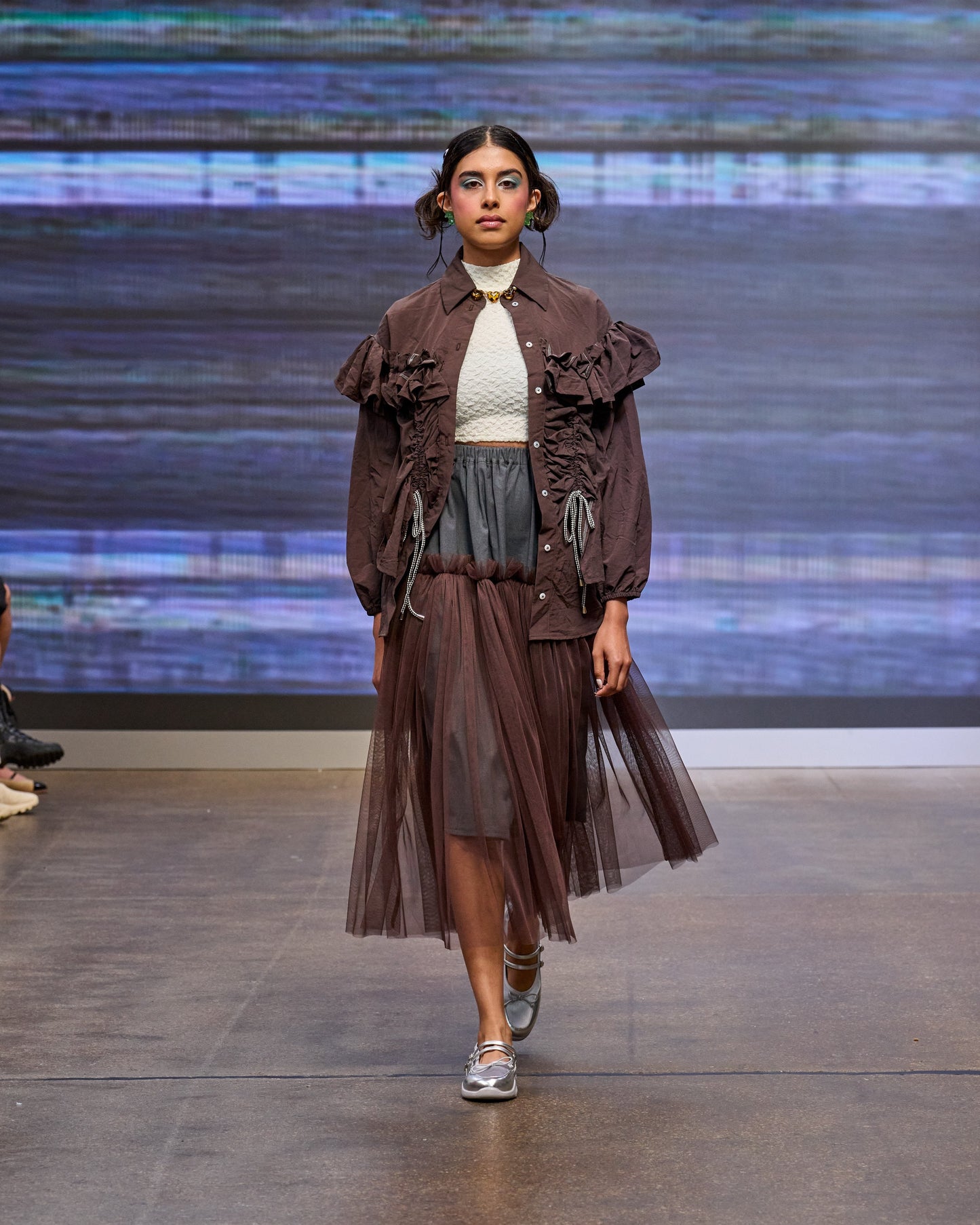 Brown Riley Boxy Shirt - ALEX S. YU